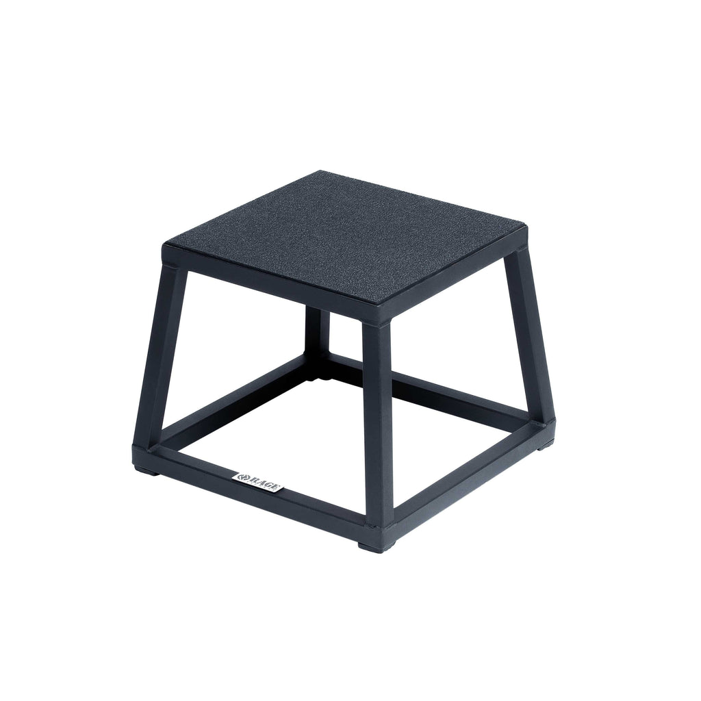 Steel Plyo Boxes – Heavy-Duty Plyometric Jump Platforms with Anti-Slip Rubber Top, 12" and 18" Heights
