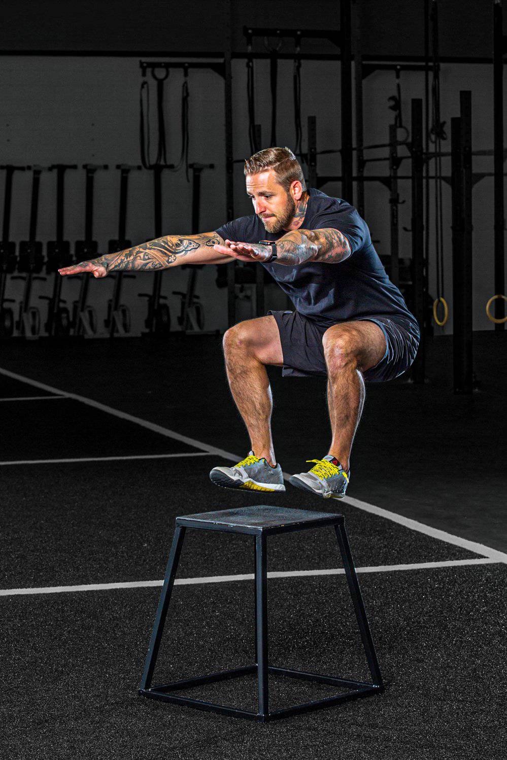 Steel Plyo Boxes – Heavy-Duty Plyometric Jump Platforms with Anti-Slip Rubber Top, 12" and 18" Heights