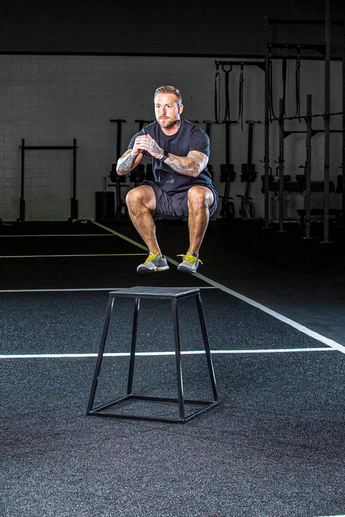 Steel Plyo Boxes – Heavy-Duty Plyometric Jump Platforms with Anti-Slip Rubber Top, 12" and 18" Heights