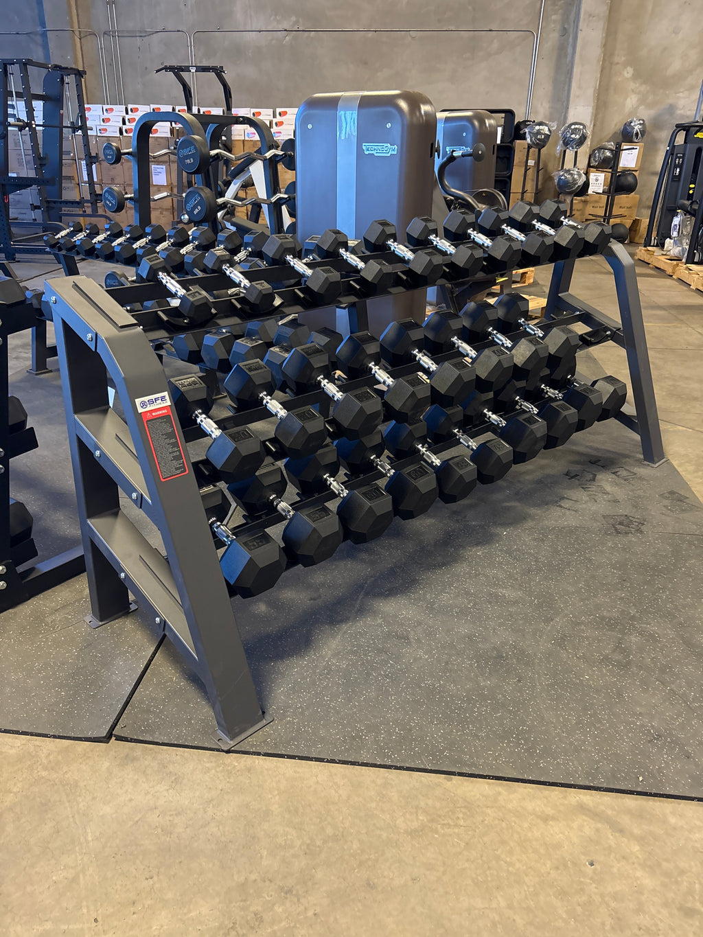 SFE 15-Pair Commercial Dumbbell Rack