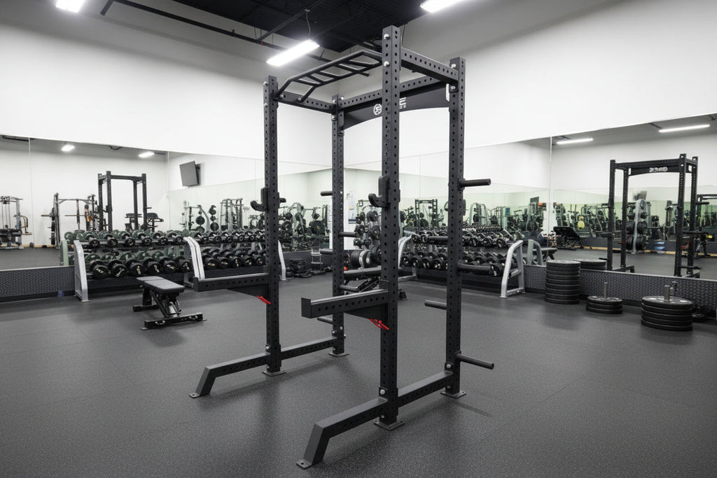 SFE Commercial Squat Rack with Weight Storage