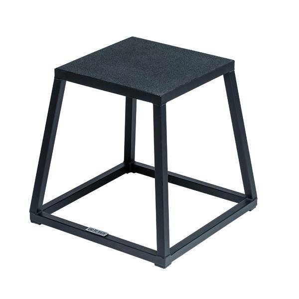 Steel Plyo Boxes – Heavy-Duty Plyometric Jump Platforms with Anti-Slip Rubber Top, 12" and 18" Heights