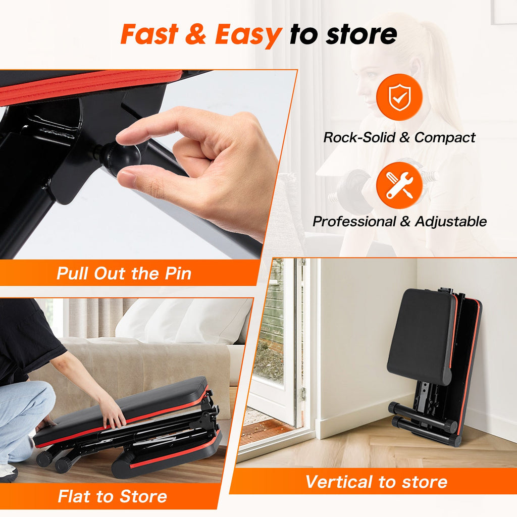 Adjustable Fitness Bench for Home Gyms