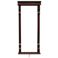 Vintage Wall Billiard Cue Rack - Mahogany Finish