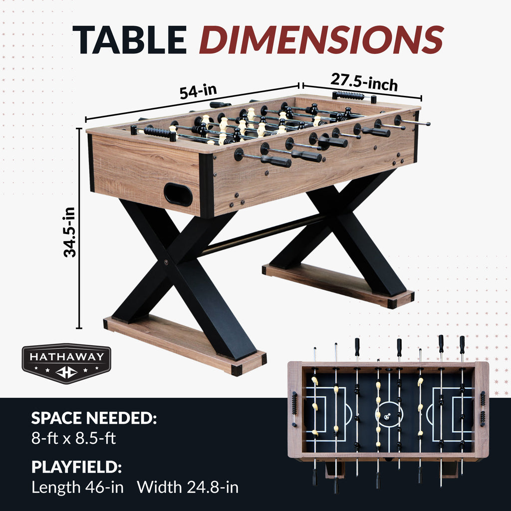 Excalibur 54-in Foosball Table - Driftwood