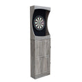 Westwood Dartboard and Free-Standing Cabinet - Rustic Gray — official Hathaway product image 1