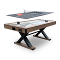 Excalibur 72-in Air Hockey Table with LED Scoring and Table Tennis Top