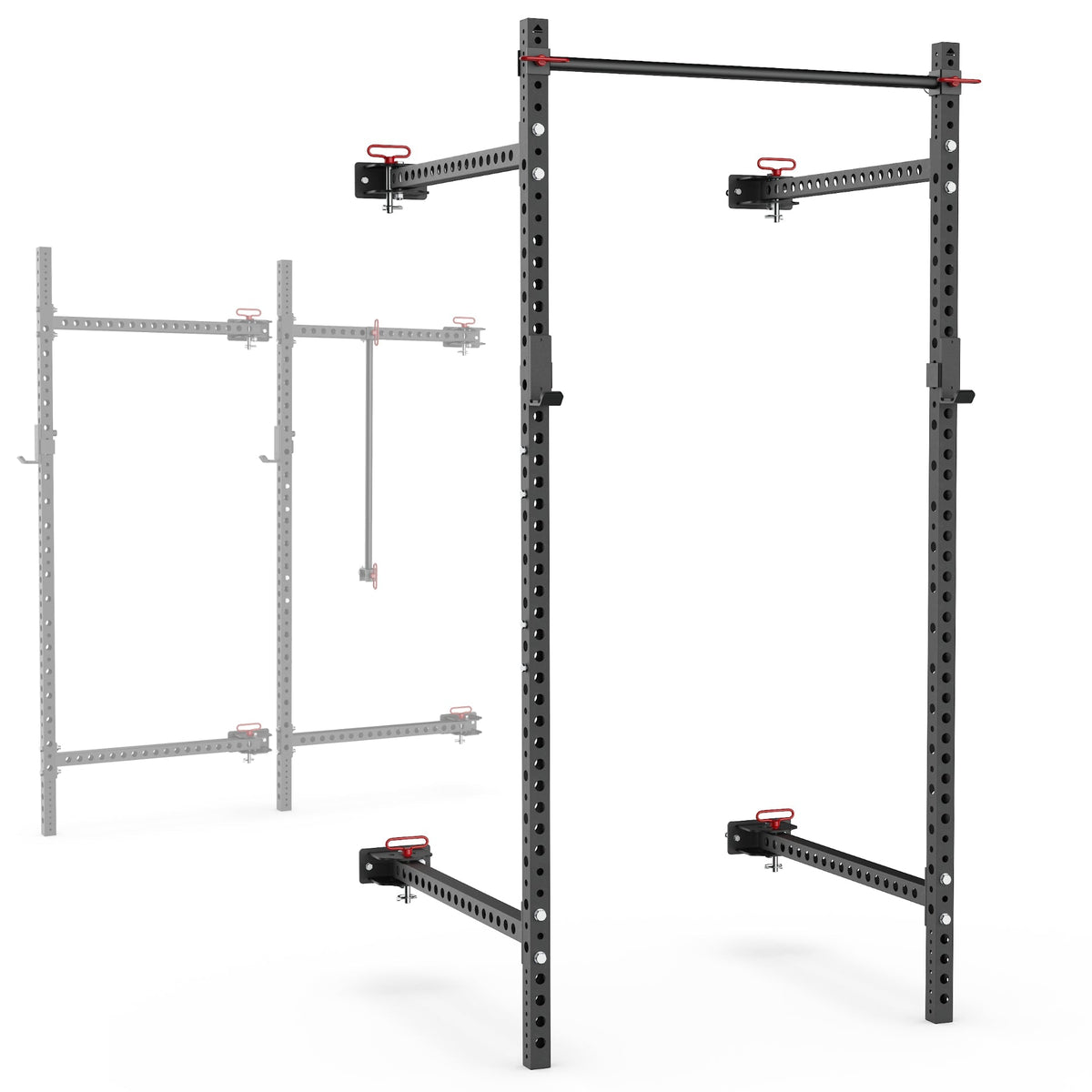 Synergee 2200 Series Folding Squat Rack — Black / 95" / 41"