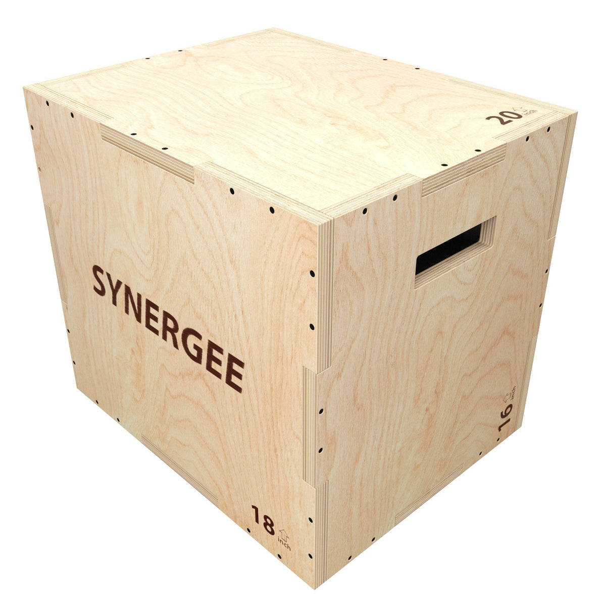 Synergee 3-in-1 Wood Plyo Box — 20-18-16